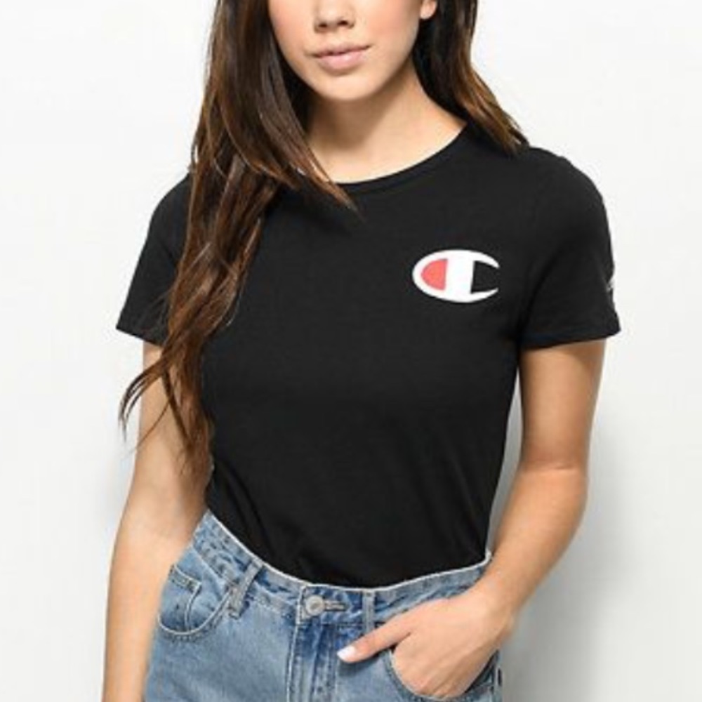 ✨2 for 15$✨Champion black t-shirt